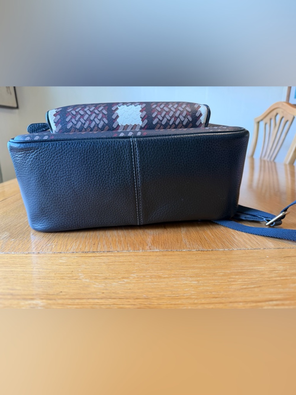 COACH COURT BACKPACK WITH BRUSHED PLAID PRINT NWT - Picture 6 of 8